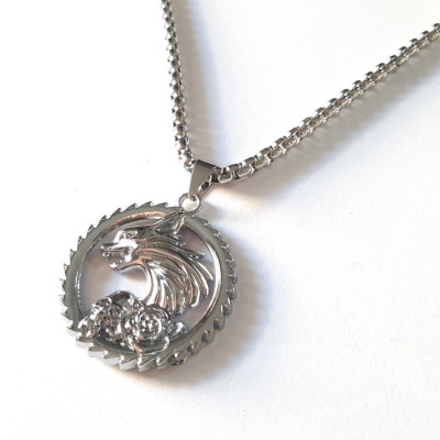 Dây chuyền nam mặt Sói cực cá tính