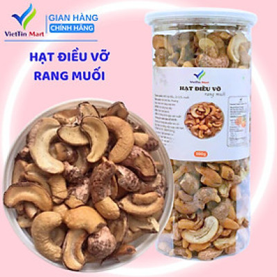 Hạt điều rang muối nguyên lụa Viettin Mart 500G (khoảng 450-500 hạt/1KG) Hạt Nhỏ