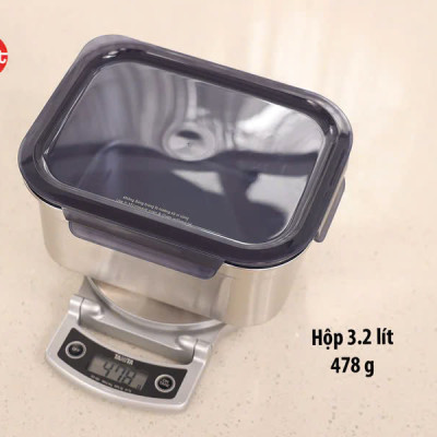 Bộ 4 hộp cao inox 304 iMAT dùng được vi sóng, đông đá, máy rửa chén, lò nướng - Hàng Chính Hãng