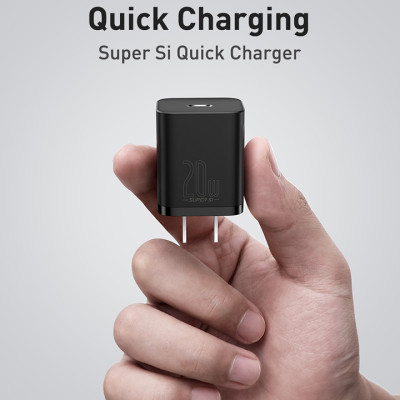 Cốc sạc nhanh Baseus Super Si PD 20W CCSUP-A01 for iPhone 12 (Màu ngẫu nhiên) HÀNG CHÍNH HÃNG