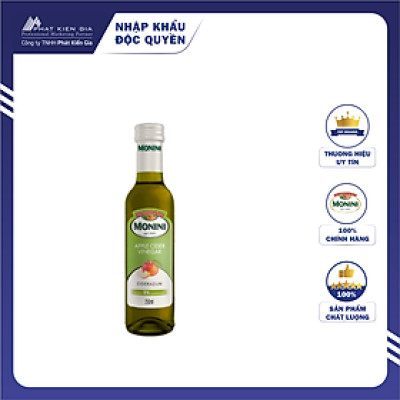 Giấm Táo Monini 250ml - Nhập Khẩu Ý | Monini Apple Cider Vinegar 250ml