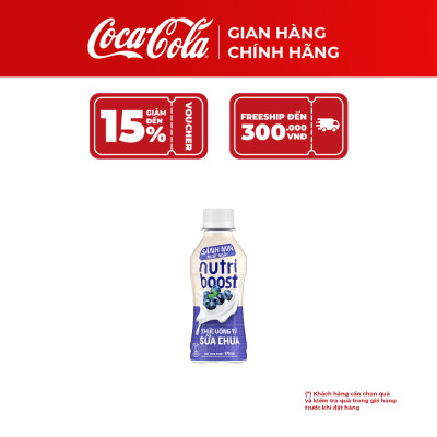 Combo 2 Lốc 4 Chai Thức Uống từ Sữa Chua Nutriboost Vị Việt Quất 170ml/Chai  Cocacola_freeship_TK
