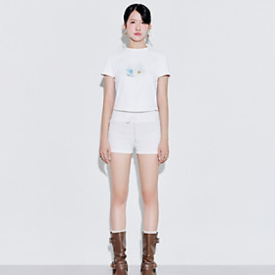 DOTTIE - Quần thun ôm - Trắng - Q0358