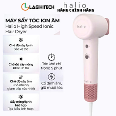 Máy Sấy Tóc Halio High Speed Ionic Hair Dryer - Hàng Chính Hãng