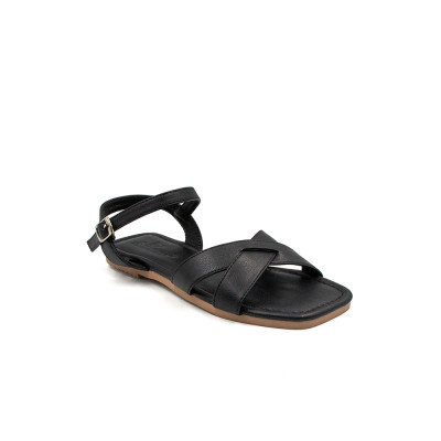 Sandal Dép Nữ Quai Chéo Da Microfiber TMW327