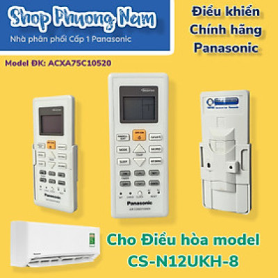 Điều khiển điều hoà Panasonic Model CS-N12UKH-8-Hàng chính hãng