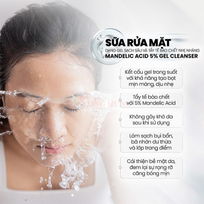 Gel rửa mặt MD CARE Mandelic 5% (30ml/200ml) - Hàng chính hãng