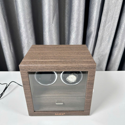 [BH 2 năm động cơ] Hộp Xoay 2 đồng hồ + Ngăn đựng trang sức Saike