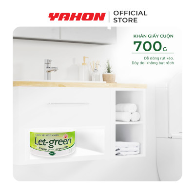 Combo Giấy Vệ Sinh Cuộn 10*20cm LET-GREEN, 700 G/Cuộn