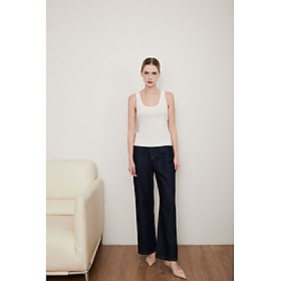 DOTTIE - Quần jeans ống đứng - Xanh đậm - Q0318