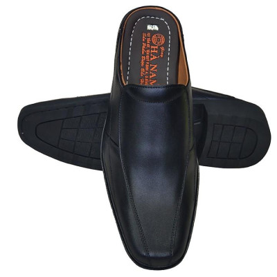 Dép Bít Mũi Nam Da Bò Thật TiTi ĐÔ Cao Cấp GSB2077d