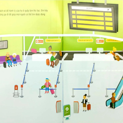 First Sticker Book - Sách Dán Hình Đầu Đời Cho Bé - Sân Bay 75N