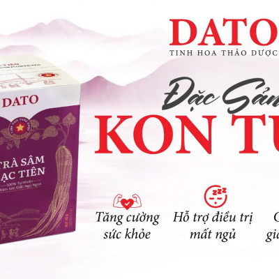 Trà Sâm Lạc Tiên DATO, trà lạc tiên, trà túi lọc, an thần, giúp ngủ ngon mỗi ngày, tăng cường sức khỏe