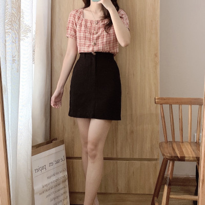 Chân váy ngắn chữ A các màu Mini skirt Nacirs basic Burny C1001289
