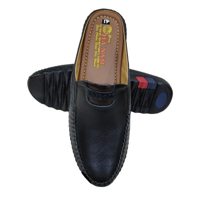 Dép Bít Mũi Nam Da Bò Thật TiTi ĐÔ Cao Cấp GSB20141