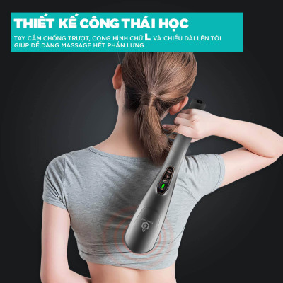 Máy Massage Cầm Tay Đa Năng KINGTECH  KT1768 - Mát Xa Chuyên Sâu Cho Cổ, Vai Gáy, Bụng, Lưng, Cánh Tay, Chân - Giảm Đau Mỏi Toàn Thân Cho Dân Văn Phòng, Gymer, Người Già, Người Lao Động Nặng - Món Quà Tuyệt Vời Cho Ông Bà, Bố Mẹ - Hàng Chính Hãng