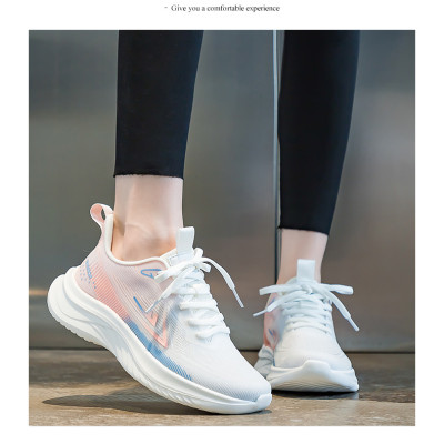 Giày thể thao nữ, giày chạy bộ đế êm nhẹ, thoáng khí đế cao su đúc, chống trơn trượt hạn chế mòn  – GNU2082