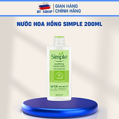 Nước hoa hồng Toner Simple làm sạch, tái tạo da, se khít chân lông (mẫu mới nhất)