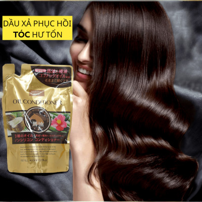 Dầu Xả Phục Hồi Tóc Hư Tổn Chiết Xuất Tinh Dầu Ngựa Deve Natural Oil Conditioner (Chai 480 mL)
