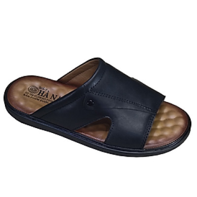 Dép nam quai ngang da bò thật TiTi Đô cao cấp DNA2203