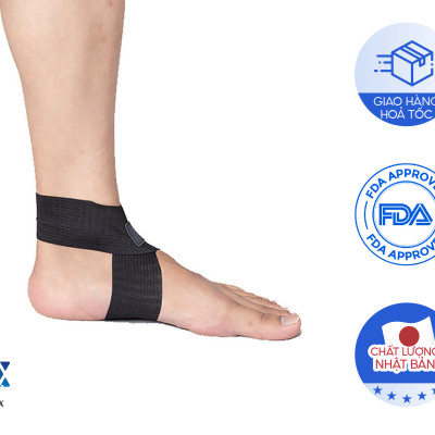 Đai cổ chân mềm Phiten Metax Supporter Ankle Soft Type Super Light AP241003/AP241004/AP241005