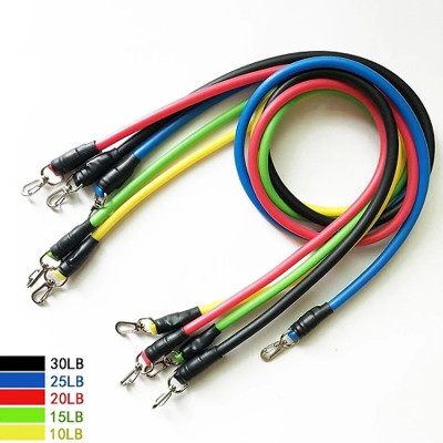 Dây Đàn Hồi Tập Gym - Bộ 11 Dây Kéo Tập Thể Dục, Dây Cao Su Tập Gym, Dây Đàn Hồi Tập Thể Hình, Dây Đàn Hồi Tập Gym, Bộ Dây Tập Thể Lực 11 Món - Hàng chính hãng