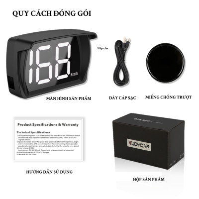 Bộ Hiển Thị Tốc Độ HUD G20 Sử Dụng GPS Đa Dụng | Bộ Hiển Thị Tốc Độ Sử Dụng GPS Cắm Cổng USB Tiện Dụng, Dễ Lắp Đặt, Đa Dụng, Sử Dụng Được Cho Mọi Loại Xe