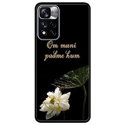 Ốp lưng dành cho Xiaomi Redmi Note 11 Pro 5G ( Bản Nội Địa ) - Om Mani Cánh Sen Trắng