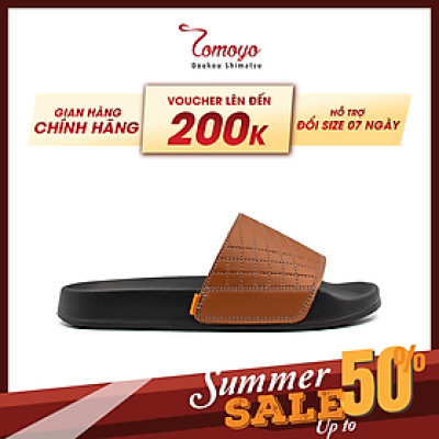 Tomoyo Dép Quai Ngang Da Microfiber Siêu Nhẹ TMD31403