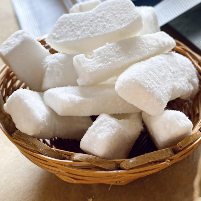 Dừa sáp sấy giòn cao cấp VICOSAP ít đường đồ ăn vặt healthy đặc sản Trà Vinh hộp 25g