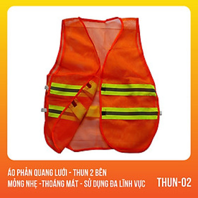 Áo phản quang lưới thun 2 bên thoáng mát, bền, đẹp - Mã THUN02