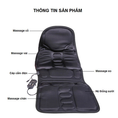 Đệm massage toàn thân 5 bi cao cấp g