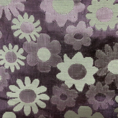 Túi – Ví Vải MINI đựng đồ cá nhân – Karibon - Gấm Hoa Tím Nhạt 