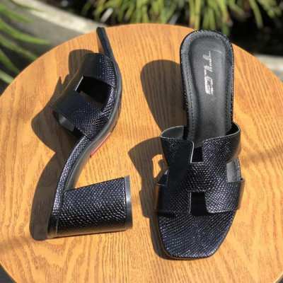 guốc nữ gót vuông quai da siêu dễ thương 20763