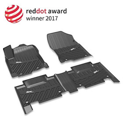 Thảm lót sàn xe ô tô TOYOTA RAV4 2013-2018 Nhãn hiệu Macsim 3W chất liệu nhựa TPE đúc khuôn cao cấp - màu đen