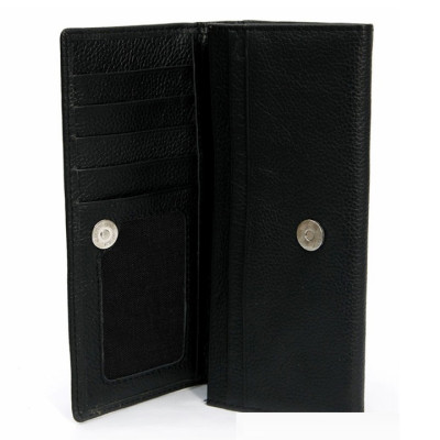  Ví nữ da bò màu đen HJ93106-12-16-20-26