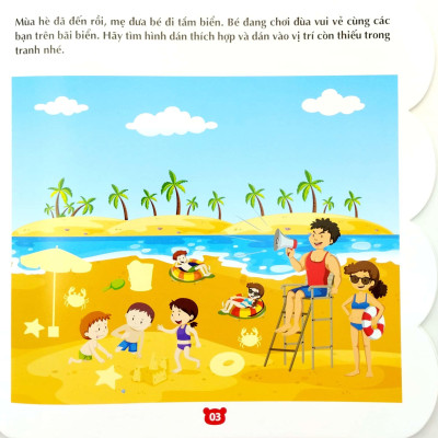 Bóc Dán Hình Thông Minh IQ - EQ - CQ - Sticker For Kids - Cuốn 1 (Tái Bản 2023)