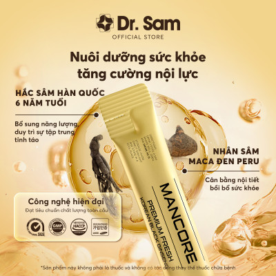 Hộp quà tặng 3 Hộp nhỏ - Nước uống Dr. Sam MANCORE  & youthology giúp bổ sung năng lượng toàn diện -  30 gói x 10ml