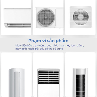 Chai xịt vệ sinh điều hòa Cleanz làm sạch diệt khuẩn bằng công nghệ ion bạc Ag+ -500ml- Hàng chính hãng 