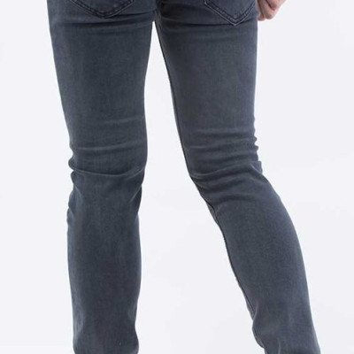 Quần jeans Nam rách gối màu đen QJ105 (Xám chuột )