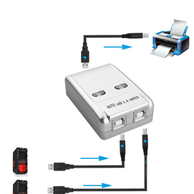 Bộ chia sẻ máy in tự động 1 ra 2 MT viki SW221 - Hàng Nhập Khẩu