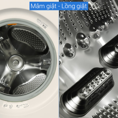 WT2517NHEG - Tháp giặt sấy LG Inverter giặt 25 kg - sấy 17 kg - Hàng Chính Hãng