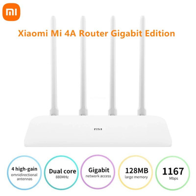 Router WIFI Xiaomi 4A Gigabit Edition - DVB4224GL | AC1200 băng tần kép | Lan Gigabit | Bản quốc tế | Bảo hành 18 tháng | Hàng Chính Hãng