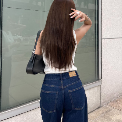 Quần jean ống rộng classic indigo Aaa Jeans