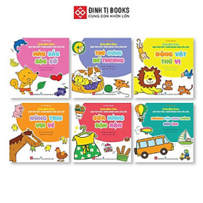 Sách - Bóc Dán Giúp Trẻ Phát Triển Nhận Thức Đầu Đời - Cho Trẻ Từ 3 - 6 Tuổi - Đinh Tị Books