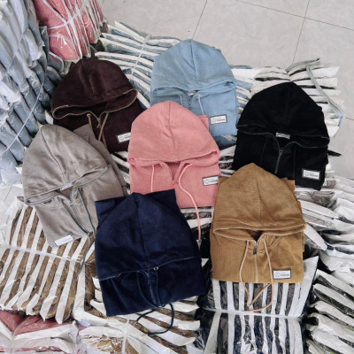 [LZ] Áo khoát nhung mặt cười, có 2 túi trong hàng bao chất bao đẹp-A2167