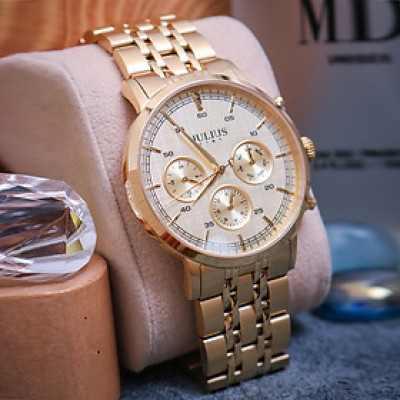 Đồng hồ nam nữ Julius JS-061 dây thép mặt tròn