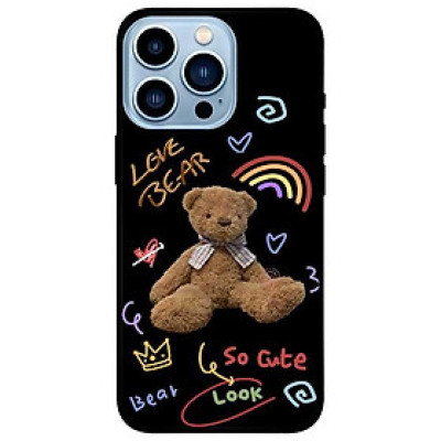 Ốp lưng dành cho Iphone 13 Mini - Iphone 13 - Iphone 13 Pro -  Iphone 13 Pro Max - Chú Gấu Love Bear