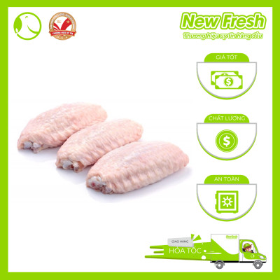 Cánh Gà Mỹ Khúc Giữa Khay - Túi 1kg