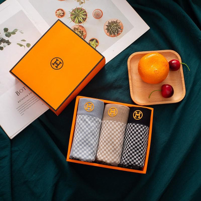  Hộp 3 Quần Lót Nam, Sịp Đùi Nam Co Giãn Chữ H Vỏ Cam